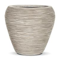 Otello, 42xH38cm - Blanc strill�, r�sine ciment