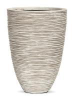 Otello, 26xH36cm - Blanc strill�, r�sine ciment