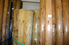 Tuteur bois - L 225 cm / 70 mm vert