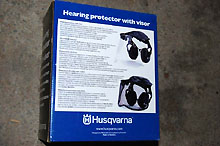 Protection auditive avec visi�re - Husqvarna plexis