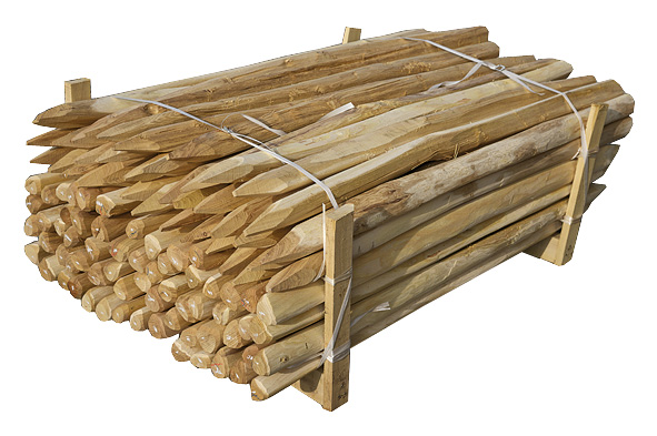 Tuteur acacia fendu - L 150 cm / 40-80 mm nature