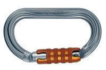 Mousqueton OK Petzl screw - ovale gris