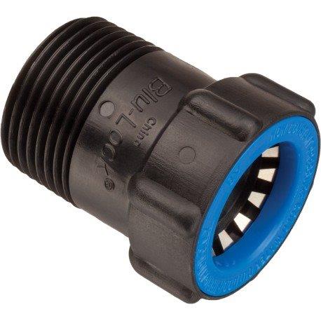 Raccord droit Blu-Lock  - 15mm. x 1/2 m�le