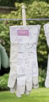 Gants roses (Delicate Gardener) medium - Gants en cuir de porc avec dos en coton. Pour travaux de jardinage avec bonne sensibilit� des doigts. 