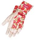 Gants rouges (Delicate Gardener) medium - Gants en cuir de porc avec dos en coton. Pour travaux de jardinage avec bonne sensibilit� des doigts. 