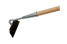 Rablais 13cm - Acier tremp�, galvanis�, 45mm, riv�, 130mm, manche 150cm long.