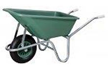 Brouette en mati�re synth�tique - 100 l,chassis tubes d�acier, 2,8kg