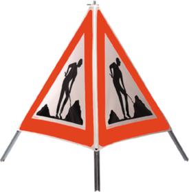 Triopan Travaux - rouge-blanc travaux 60cm