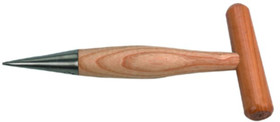 Plantoir T - Pointe acier, T verni, 250mm long.